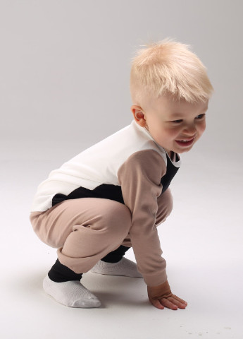 Разноцветный демисезонный кэжуал лонгслив Kinderly колор блок