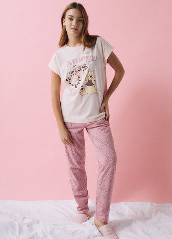 Розовая всесезон пижама (футболка, брюки) футболка + брюки Women'secret