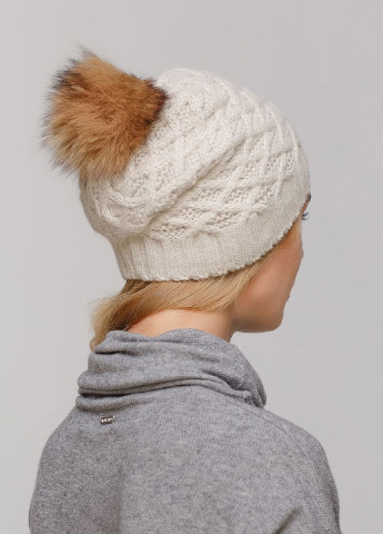 Зимняя теплая женская шапка на флисовой подкладке 550671 Merlini (249643349)