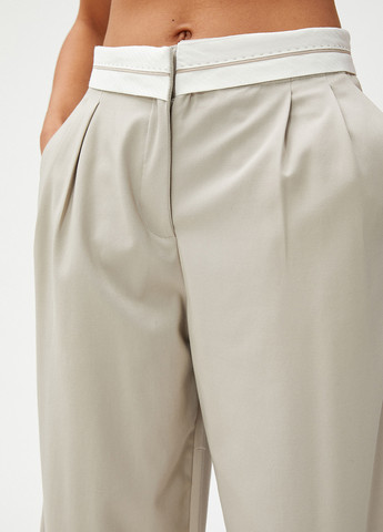 Серые кэжуал летние прямые брюки KOTON