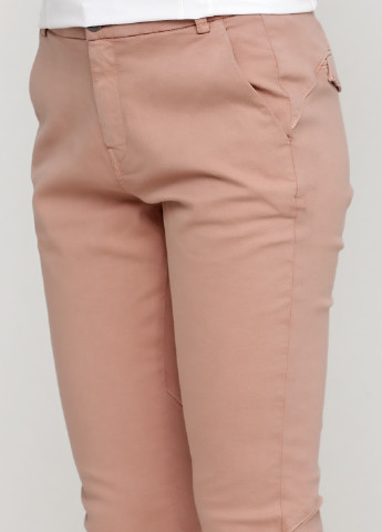 Розовые кэжуал демисезонные зауженные брюки IVY