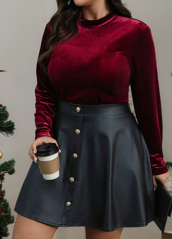 Комбінований демісезонний комплект (гольф, спідниця) SHEIN