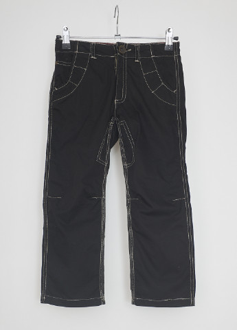 Черные кэжуал демисезонные брюки прямые Mandarino