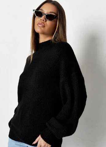 Чорний зимовий светр Missguided