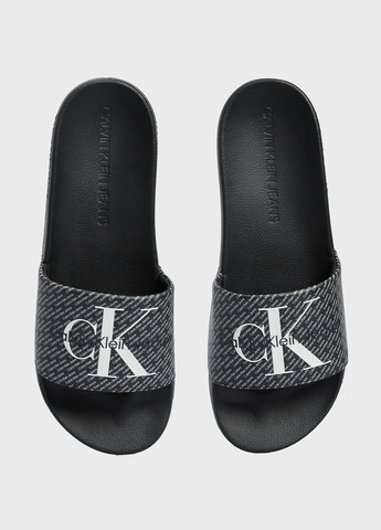 Черные кэжуал, пляжные шлепанцы Calvin Klein Jeans