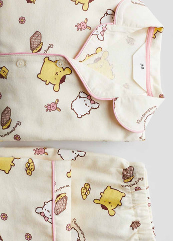 Светло-желтая всесезон пижама (рубашка, брюки) рубашка + брюки H&M