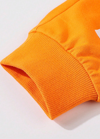 Оранжевые кэжуал, спортивные демисезонные брюки джоггеры SHEIN