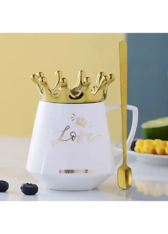 Кружка с крышкой Love 6820 350 мл No Brand (253610008)