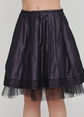 Темно-фиолетовая кэжуал однотонная юбка Background клешированная-солнце