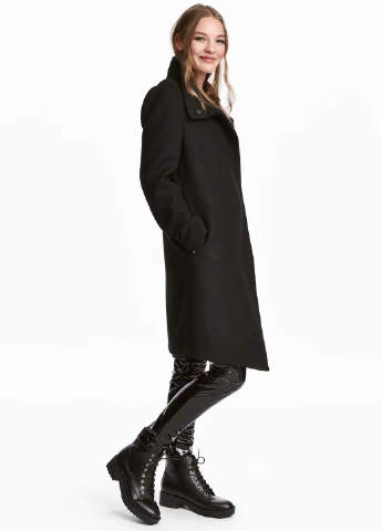 Черное Пальто,черный, Divided H&M