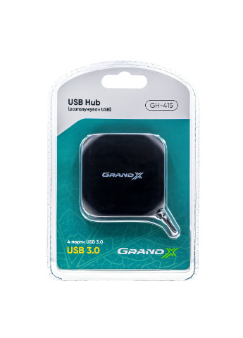 USB хаб Travel 4 порта USB3.0 (GH-415) Grand-X (253839096)