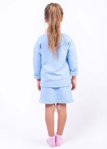 Голубая кэжуал однотонная юбка Vidoli