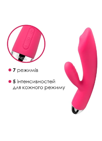 Вибратор кролик с жемчужной стимуляцией точки G Trysta Plum Red Svakom (254543901)