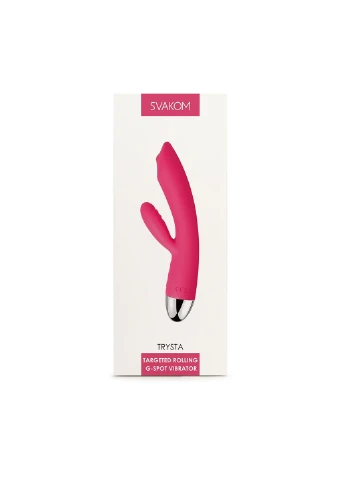 Вибратор кролик с жемчужной стимуляцией точки G Trysta Plum Red Svakom (254543901)