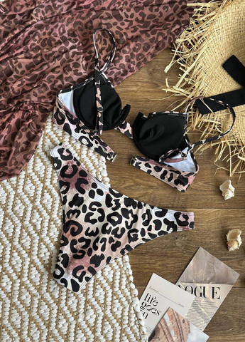 Комбінований літній пляжний комплект жіночий (купальник, спідниця) роздільний NOVA VEGA