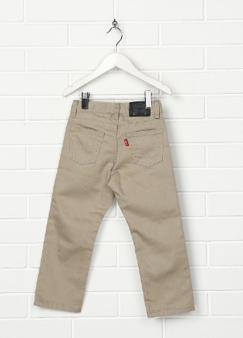 Светло-бежевые демисезонные со средней талией джинсы Levi's