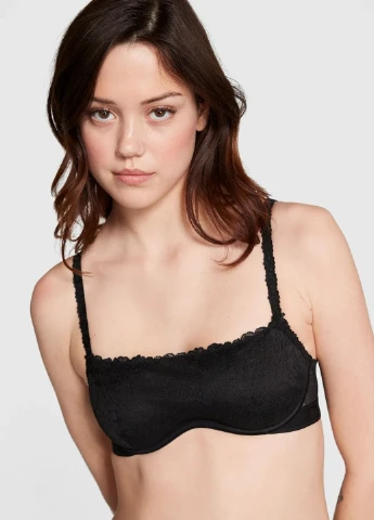 Черный демисезонный комплект (бюстгальтер, трусики) Victoria's Secret