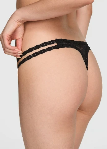 Черный демисезонный комплект (бюстгальтер, трусики) Victoria's Secret