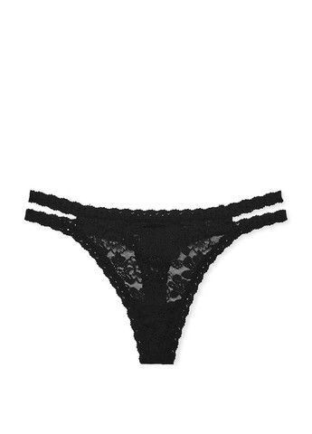 Черный демисезонный комплект (бюстгальтер, трусики) Victoria's Secret