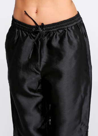 Черные кэжуал демисезонные прямые брюки Pieces