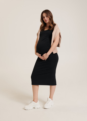 Черное кэжуал платье для беременных платье-майка Sinsay однотонное