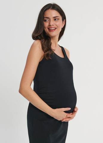Черное кэжуал платье для беременных платье-майка Sinsay однотонное