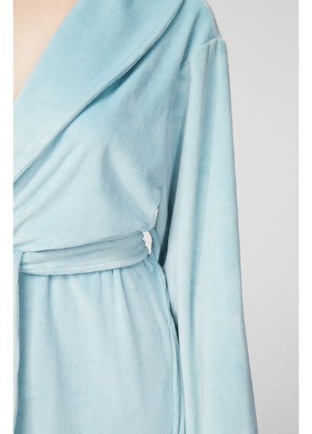 Длинный женский халат морозная мята из линейки Lux LH561-05 Naviale (255020415)