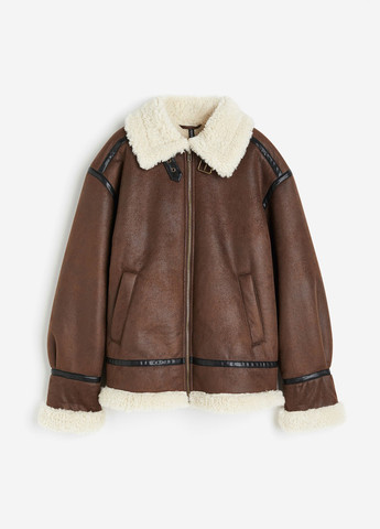 Коричнева демісезонна куртка H&M