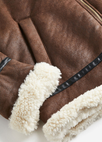 Коричнева демісезонна куртка H&M