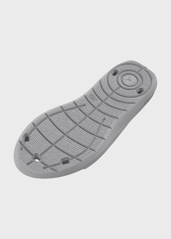 Серые шлепанцы Under Armour с логотипом, с перфорацией