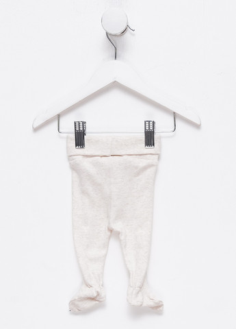 H&M ползунки меланж светло-бежевый повседневный хлопок производство - Индия