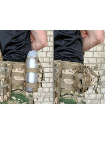 Подсумок PA m8 под бутылку койот (MOLLE, крепление для бутылки, фляги на разгрузку, жилет) EF-1404-8(С) EasyFit (255294994)