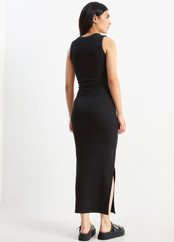 Черное кэжуал платье силуэтная C&A однотонное