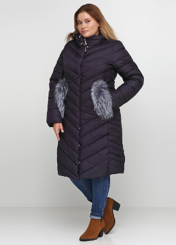 Темно-фиолетовая зимняя куртка Svidni