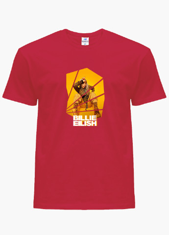 Червона демісезонна футболка дитяча біллі айлиш (billie eilish) (9224-1216) MobiPrint