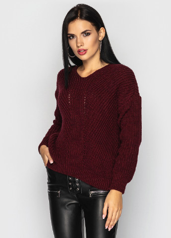 Бордовий демісезонний пуловер пуловер Larionoff