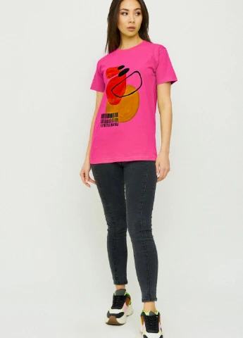 Футболка Boyfriend / air print / YAPPI - (237407581)