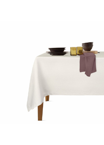 Столовий набір для сервірування столу скатертина Milk 140х180 і серветки тканинні Chocolate 35х35 - 4 шт (4822052073971) Cosas (252506544)
