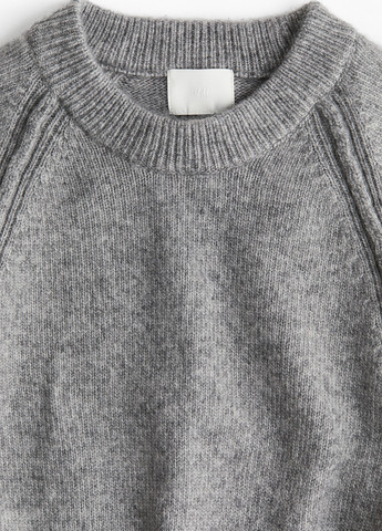 Сіра кежуал сукня сукня светр H&M меланжева