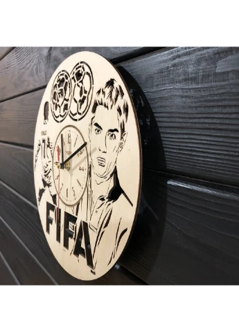 Годинник настінний з дерева «FIFA» 7Arts (253566032)