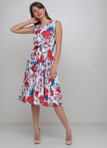 Комбінована кежуал плаття, сукня а-силует Anastasimo з квітковим принтом