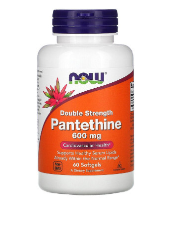 Пантетин (60 желатиновых капс.), 600 мг Now Foods (251206015)
