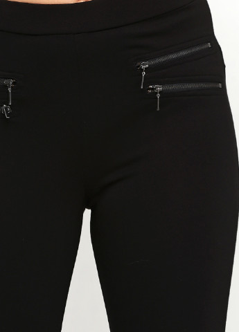 Черные кэжуал демисезонные зауженные брюки Etam