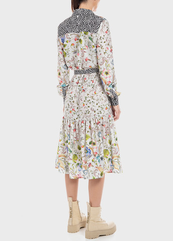 Комбинированное кэжуал платье Replay с цветочным принтом