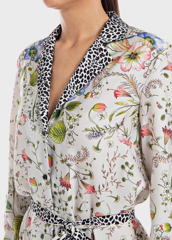 Комбинированное кэжуал платье Replay с цветочным принтом