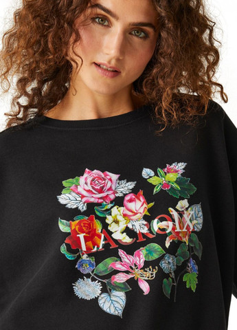 Чорний світшот Regatta квітковий без декору (299932520)