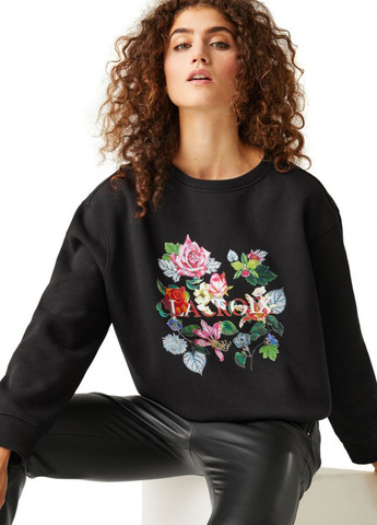 Чорний світшот Regatta квітковий без декору (299932520)