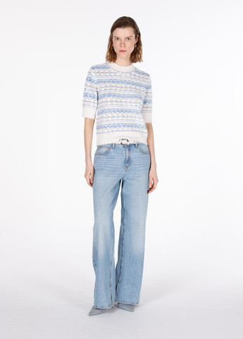 Молочный летний свитер Colin's