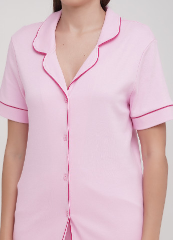 Розовая всесезон пижама (рубашка, шорты) рубашка + шорты Lucci
