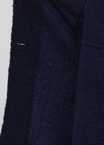 Темно-синее демисезонное Пальто однобортное Made in Italy